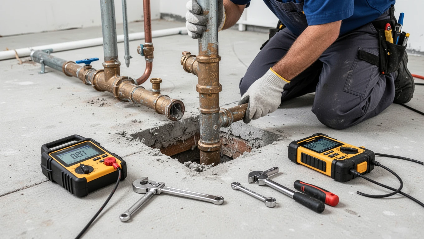 Slab Leak Detection